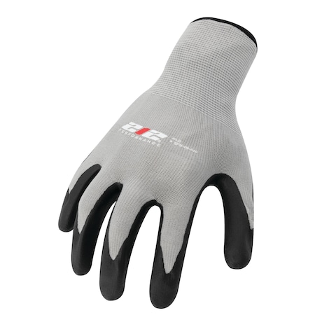 212 Performance Multipurpose Seamless Foam Nitrile Palm Work Gloves in Gray, Small, PR SFN-06-008